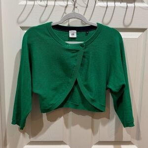 CAbi cropped cardigan—Size Small—Kelly green